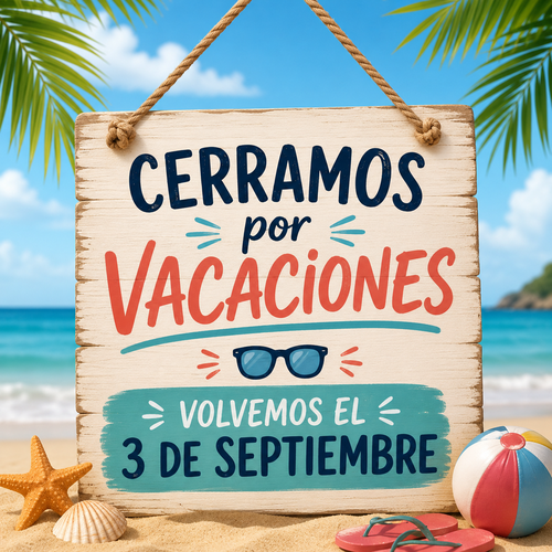 Cerrado por vacaciones