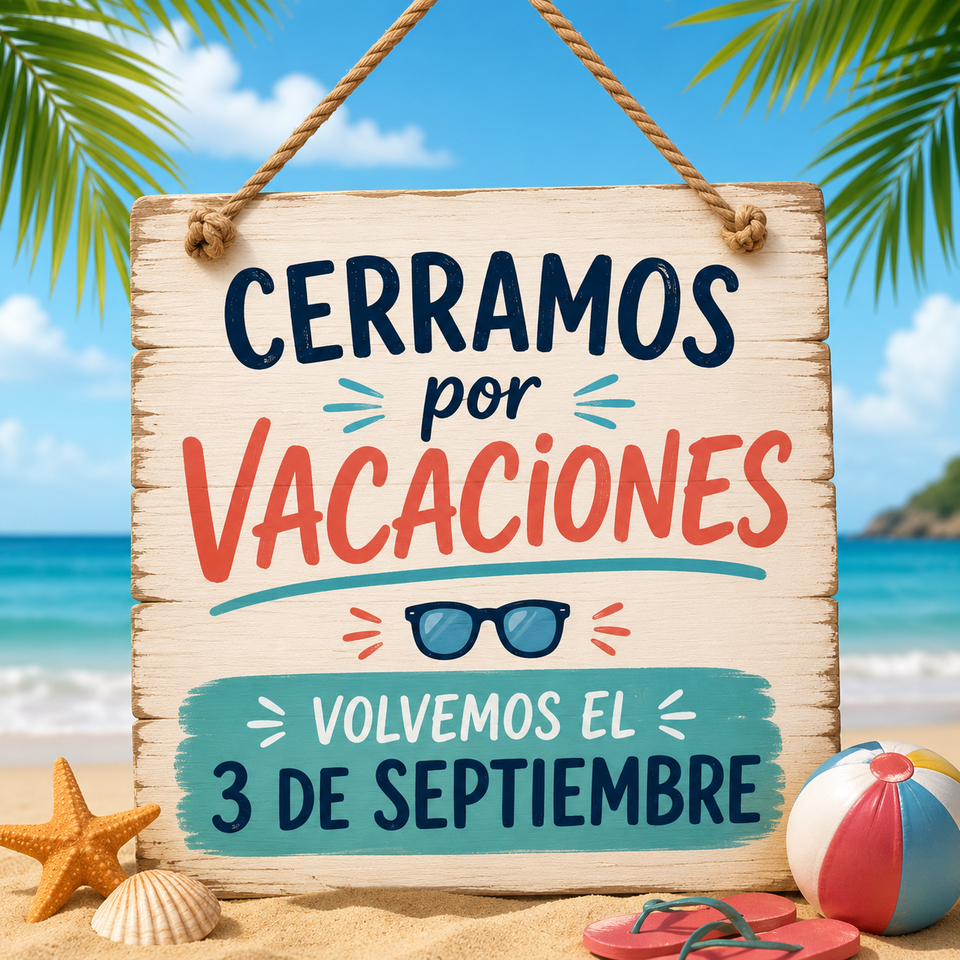 Cerrado por vacaciones